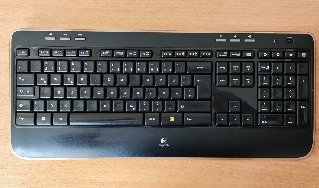 Беспроводная клавиатура Logitech K520 БЕЗ USB адаптера 2,4ГГц (ID ...