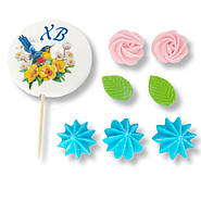 Великодня прикраса/кондитерський набір Пташка в саду, фото 3