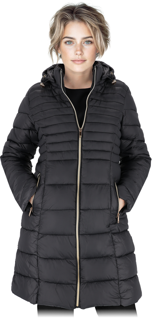 Куртка жіноча чорна утеплена зимова чорна REIS Польща GRITA B, фото 1