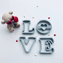 Набір міні вирубок для пряників LOVE