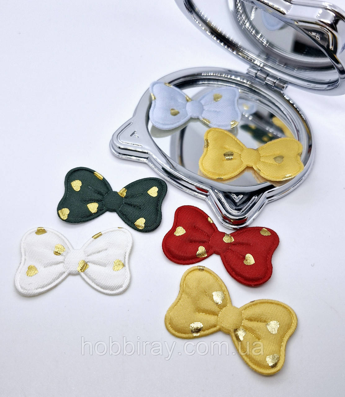 Патчі м'які "Бантик". 4*2,5см.  Колір мікс. Ціна за 6шт., фото 1