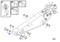 14547975, VOE14547975 Втулка стріли 70*85*75 Volvo EC160, EC180
