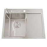 Кухонна мийка Nett NS-6045(R) з нержавіючої сталі 3.0/1.5, фото 4