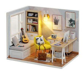 Конструктор 3D DIY Румбокс Ляльковий будинок Sunshine Study Room "QT-007", фото 1