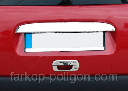 Накладки на задню ручку (1 дв, нерж) для Peugeot Partner 1996-2008 рр