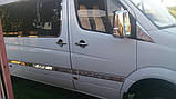 Молдинги на двері (нерж.) Середня. OmsaLine - Італійська нержавійка для Volkswagen Crafter 2006-2016 рр, фото 5