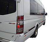 Молдинги на двері (нерж.) Середня. OmsaLine - Італійська нержавійка для Volkswagen Crafter 2006-2016 рр, фото 7