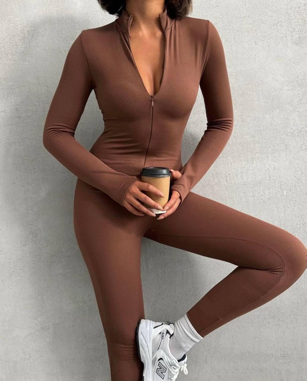 Комбінезон на флісі для милих дам "Рубчик", фото 1