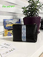 Косметичка під вишивку, еко шкіра