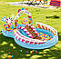 Надувний ігровий центр «Карамель», 259*191*130 см, з гіркою, водограєм, кульками, Intex 57149, фото 10