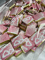 Подарунковий шоколад для коханої Натуральний шоколад з вашим логотипом 6 г чорний преміум 100 шт