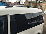 Рейлінги Чорні Стандартна, Металеві ніжки для Volkswagen Caddy 2004-2010 рр, фото 7
