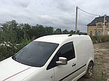 Рейлінги Чорні Стандартна, Металеві ніжки для Volkswagen Caddy 2004-2010 рр, фото 8
