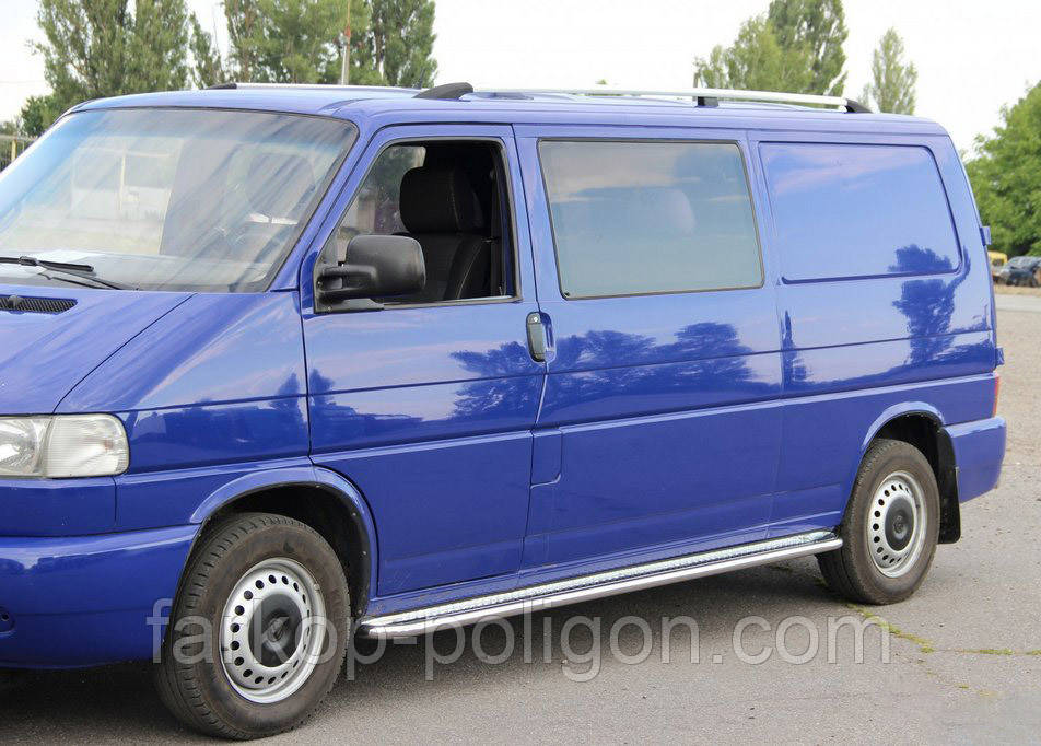 Рейлінги Хром Довга база, Пластикові ніжки для Volkswagen T4 Caravelle/Multivan