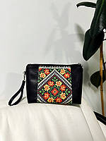 Косметичка під вишивку, шкіра