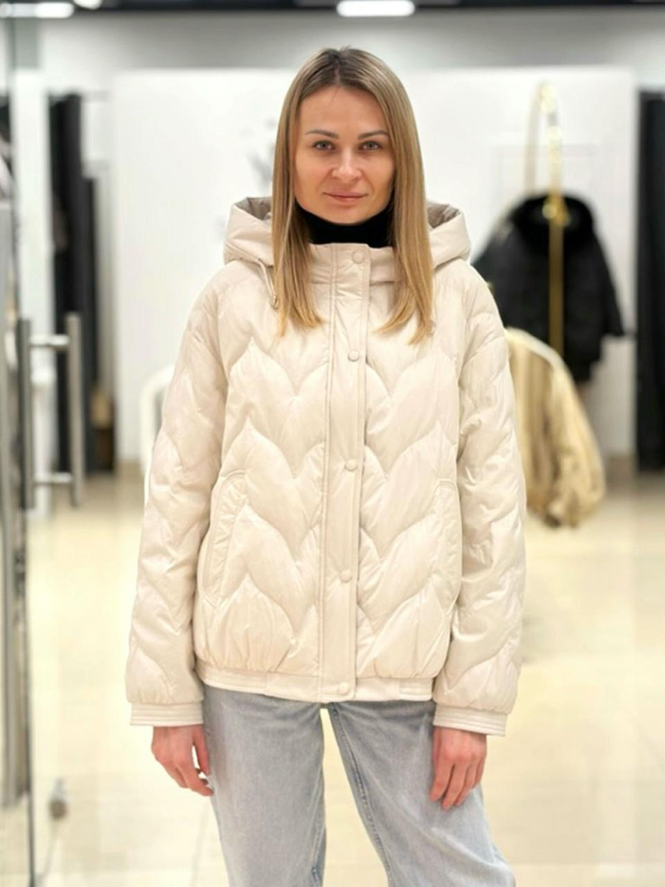 Жіноча куртка CHANEVIA 25133 Cream White, фото 1
