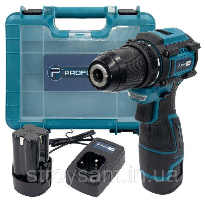 Шурупокрут акумуляторний безщітковий PROFI-TEC PCD35168BL, фото 1