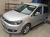 Накладки на дзеркала Варіант 1 (2 шт) Хромований пластик для Volkswagen Caddy 2015-2020 рр, фото 3
