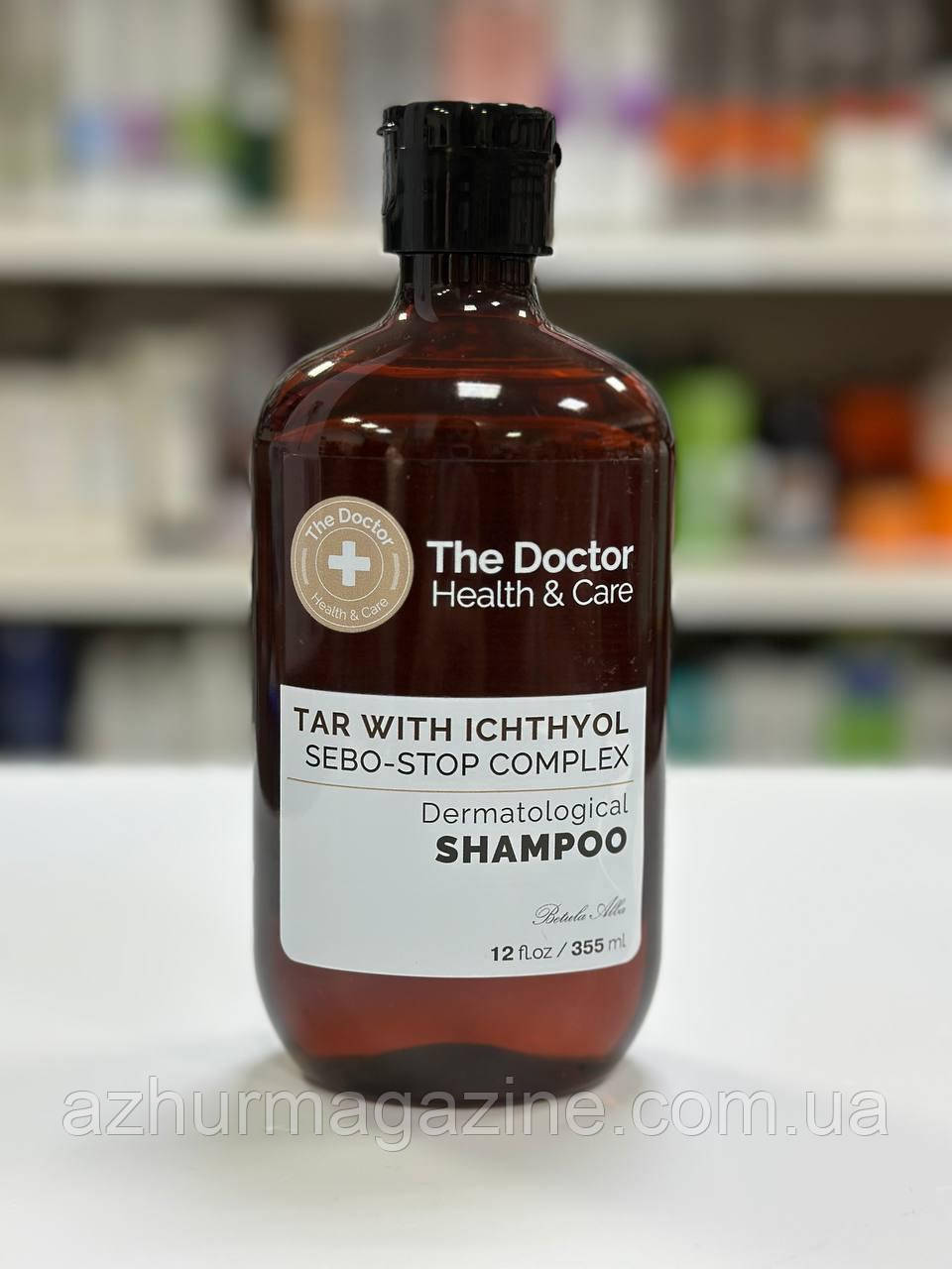 Шампунь дігтярний з іхтіолом та комплексом Себо-стоп The Doctor 355мл