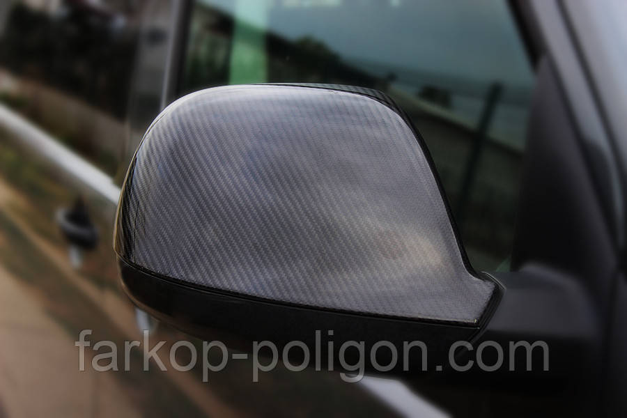 Накладки на дзеркала (2 шт., карбон) Натуральний карбон для Volkswagen T5 2010-2015 рр
