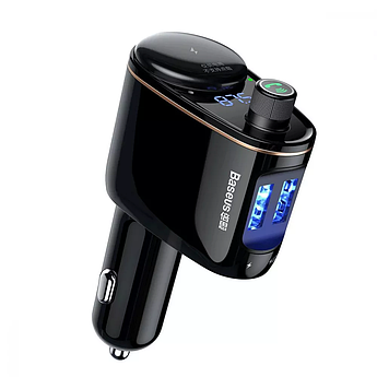 FM-трансмітер Baseus Locomotive 3.4A 2хUSB Bluetooth модулятор CCHC000001