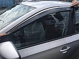 Вітровики з хромом SD (4 шт, Niken) для Skoda Rapid 2012-2019 рр, фото 3