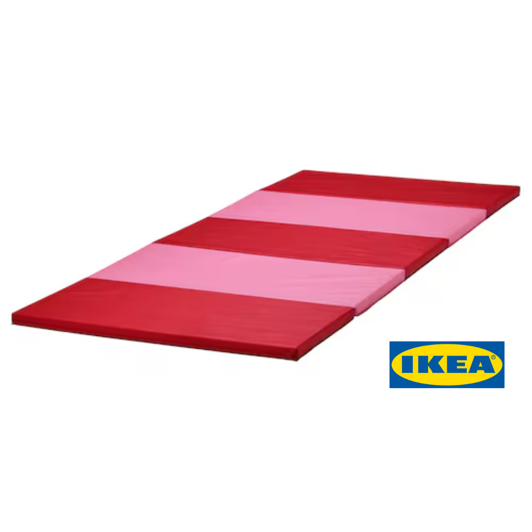 Складаний гімнастичний килимок IKEA PLUFSIG Рожевий/червоний 505.522.73