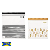 Набір пакетів на застібці 2.5л (25*24см)/1.2л (21*19см) IKEA ISTAD 50 штук 705.256.79