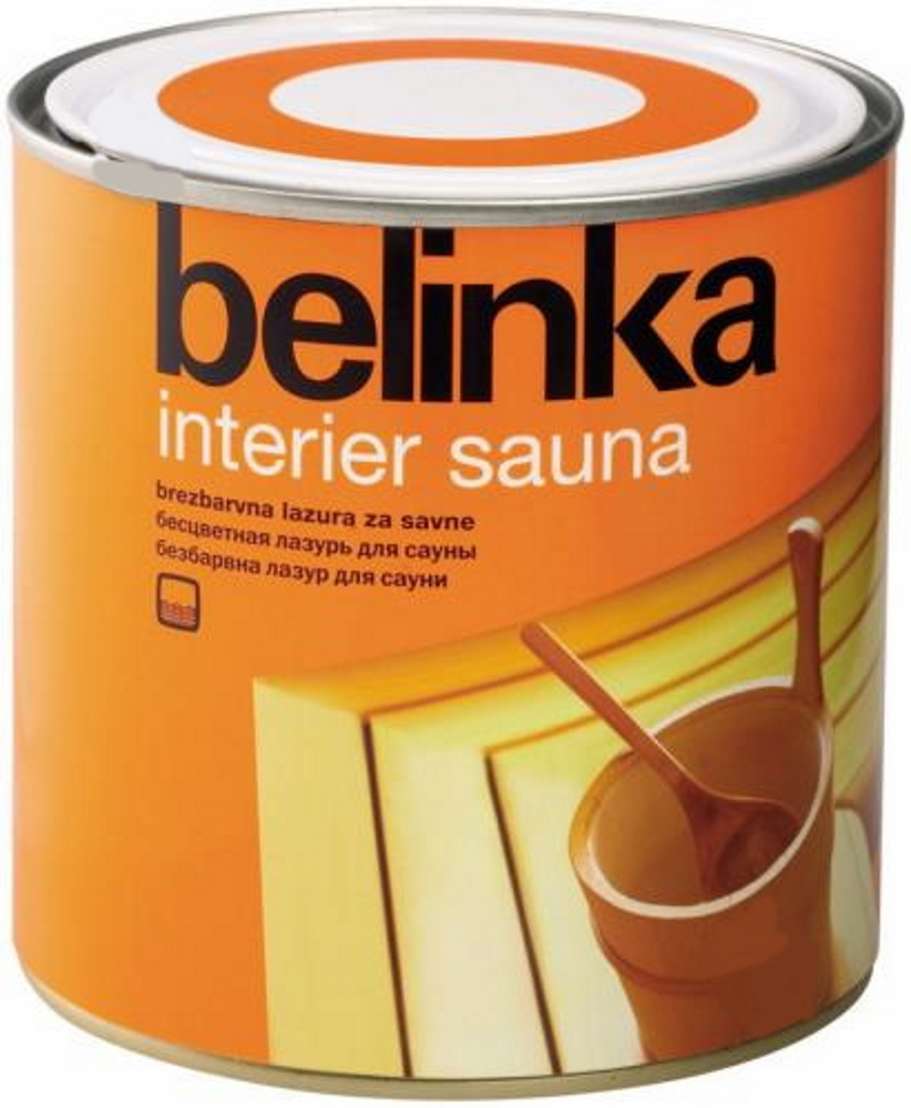 BELINKA Sauna Interier, термостійка лазурь для саун BELINKA
