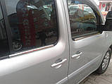 Зовнішня окантовка стекол (4 шт, нерж) 4 шт, Carmos - Турецька сталь для Renault Kangoo 2008-2020 рр, фото 7