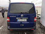 Накладка над номером двері Ляда (нерж) Transporter, Carmos - Турецька сталь для Volkswagen T5 2010-2015 рр, фото 5