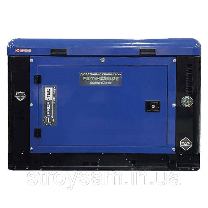 Генератор дизельний PROFI-TEC PE-11000SSDE (10 кВт, 220 В)