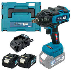 Гайковерт аккумуляторный бесщеточный 1/2" 800 Nm PROFI-TEC PTW820BL