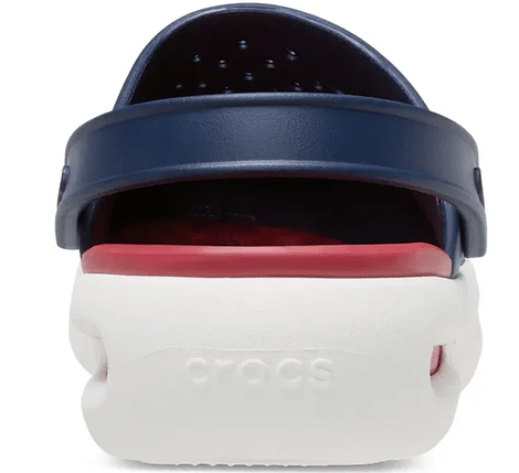 Crocs InMotion Clog Navy / Red | Чоловічі та жіночі сабо Крокс Інмоушн темно-сині з червоною підошвою, фото 4