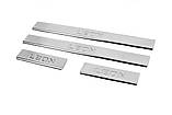 Накладки на пороги Carmos V2 (4 шт, нерж) для Seat Leon 2013-2020 рр, фото 3