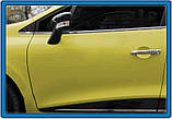 Накладки на дверні ручки HB (4шт, нерж) Carmos - Турецька сталь для Renault Clio IV 2012-2019 рр, фото 3