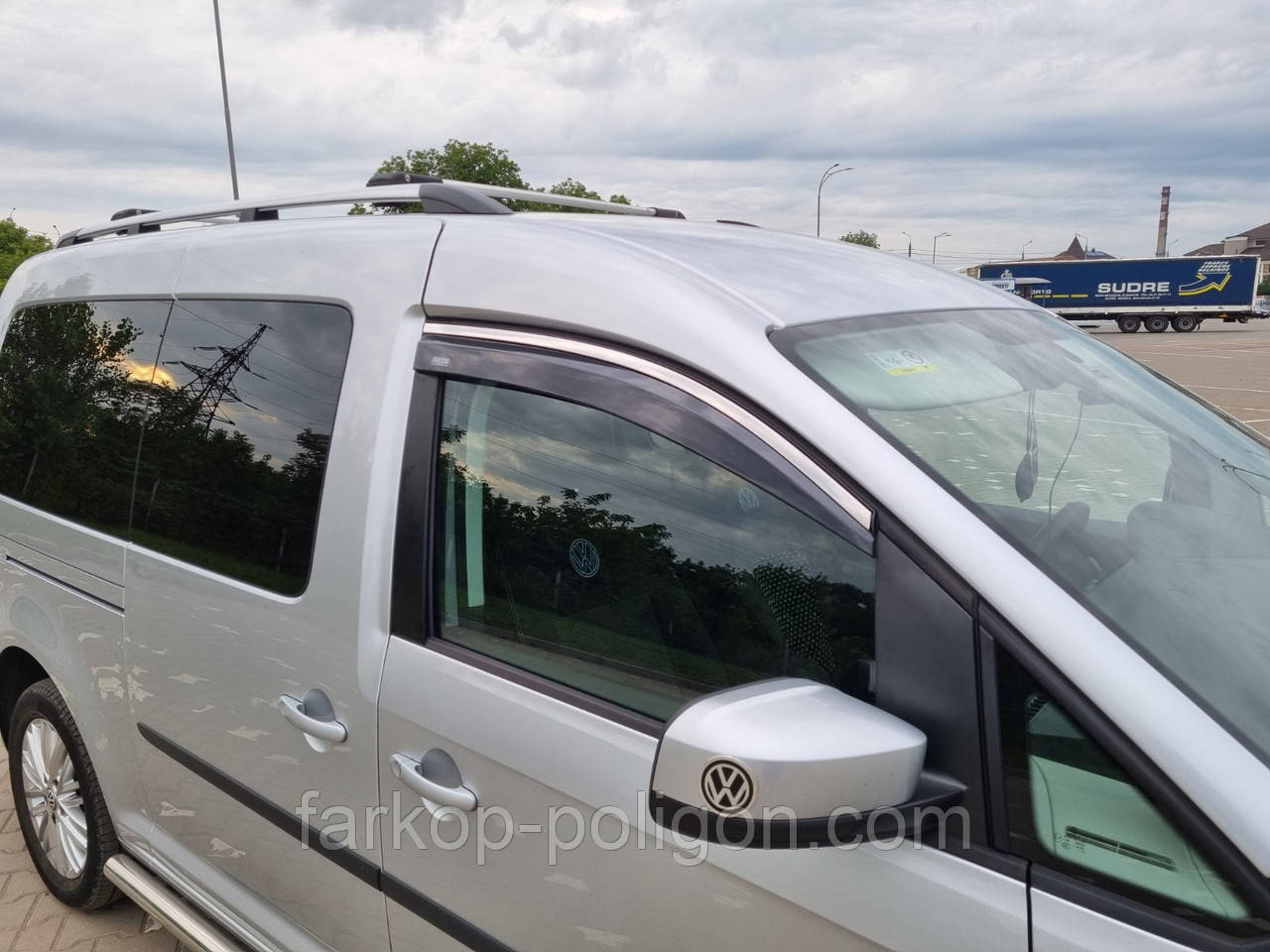 Вітровики з хромом (2 шт, Niken) для Volkswagen Caddy 2015-2020 рр