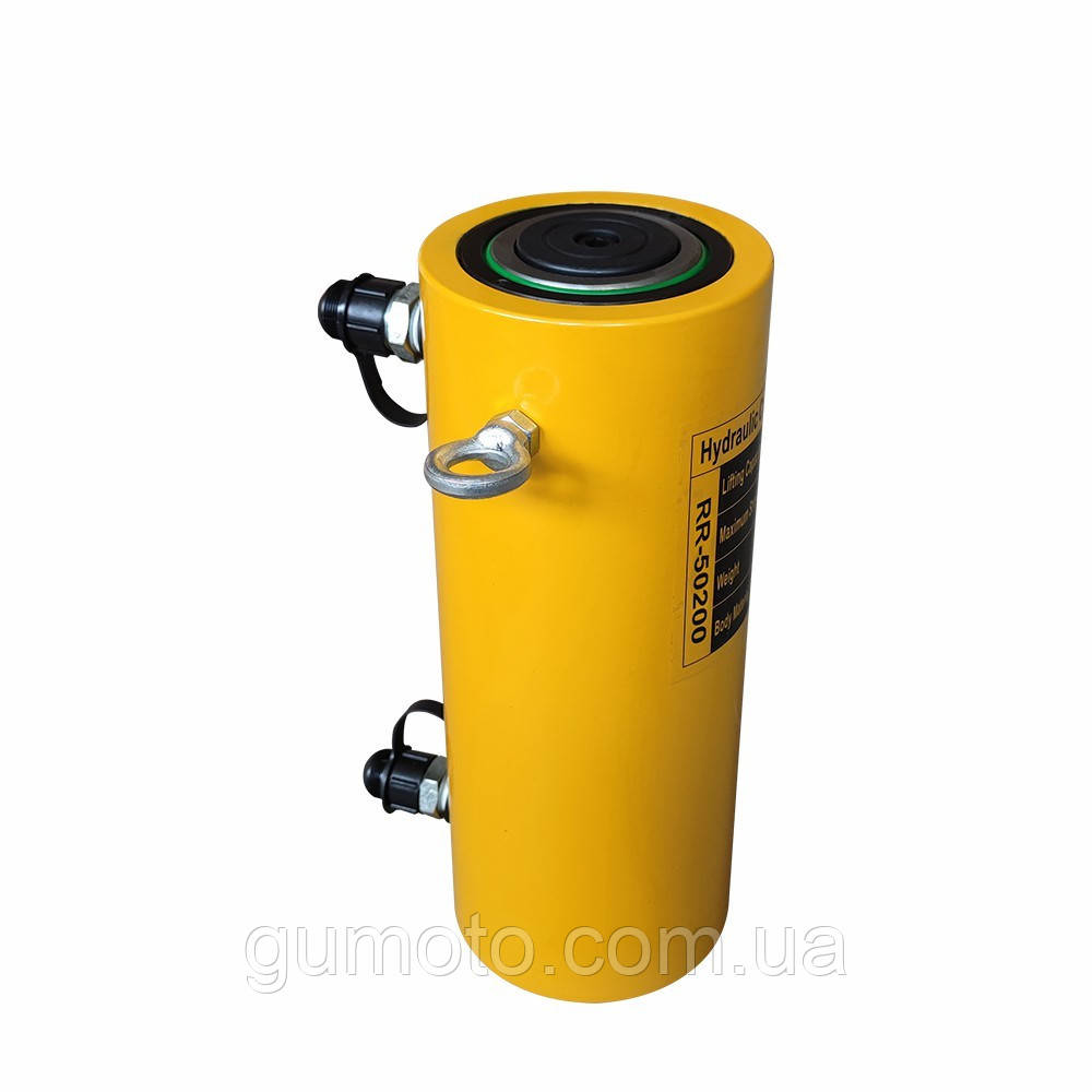 Гідравлічний циліндр 50 тонн 200 мм шток 2-ходовий