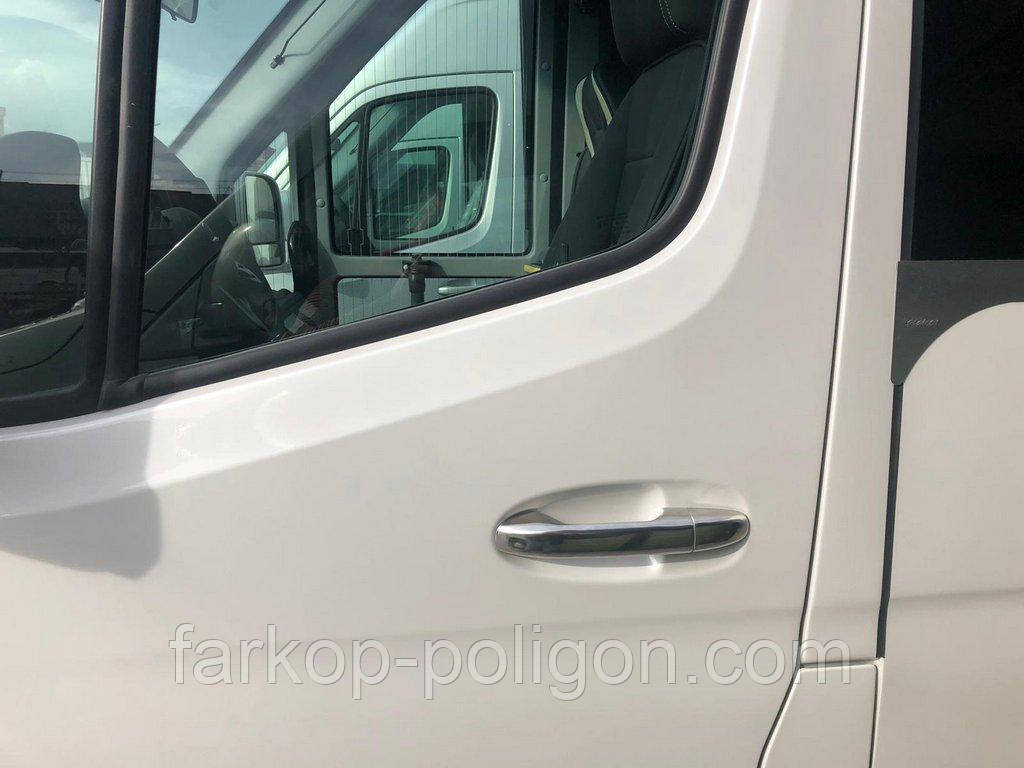 Накладки на ручки (нерж) 5 шт, OmsaLine - Італійська нержавійка для Mercedes Sprinter W907/W910 2018- рр, фото 1