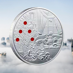 Монета сувенір "Щасливого Різдва!" сильвер подарунок на Новий рік і Різдво