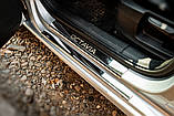 Накладки на пороги Carmos V1 (8 шт., нерж.) для Skoda Octavia III A7 2013-2019рр, фото 6
