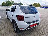 Накладка на задній бампер EuroCap (ABS) для Renault Sandero 2013-2022 рр, фото 3