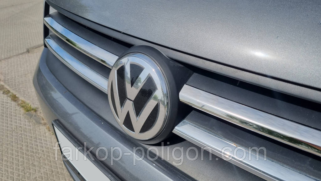 Накладки на решітку (2 шт., нерж) OmsaLine - Італійська нержавійка для Volkswagen Caddy 2015-2020 рр