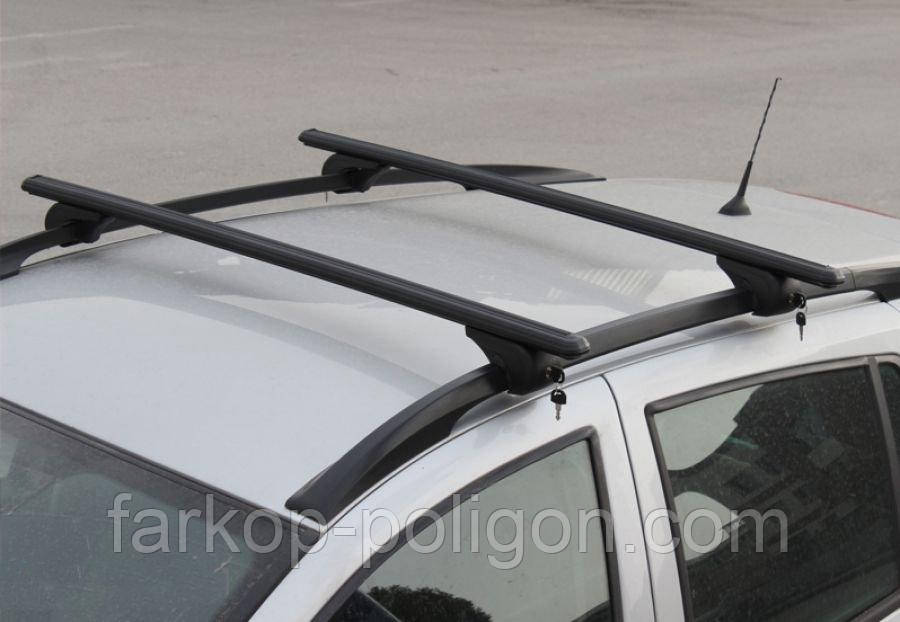 Перемички на звичайні рейлінги під ключ Bold Bar V1 (2 шт) Чорні для Alfa Romeo 156 1997-2007 рр
