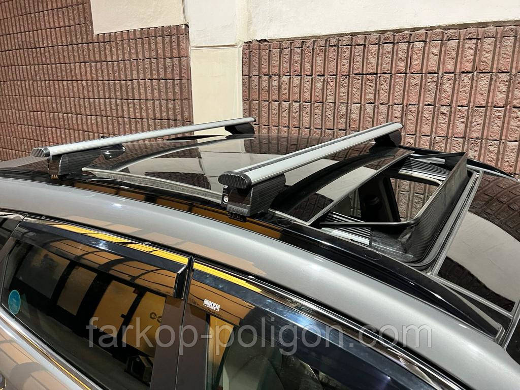 Перемички на вбудовані рейлінги під ключ Wizard V2 (2 шт) 115см, сірі