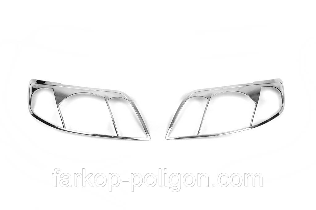 Накладки на фари (2004-2006, 2 шт, пласт) для Toyota Corolla рр