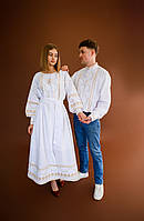 Святкова вишита пара " Золота іскра "