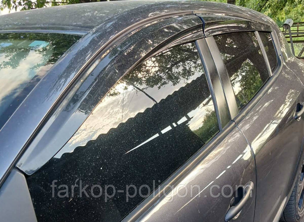 Вітровики HB (4 шт., Sunplex Sport) для Renault Megane III 2009-2016 рр