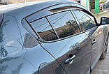 Вітровики HB (4 шт., Sunplex Sport) для Renault Megane III 2009-2016 рр, фото 4