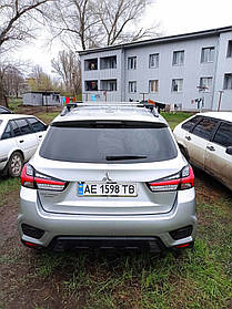 Перемички на рейлінги під ключ (2 шт) Чорний для Mitsubishi ASX 2010-2023 рр
